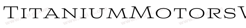 TitaniumMotorsW05 Re字体转换
